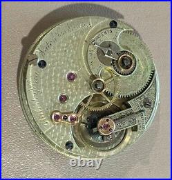 Philadelphia Watch Co, E. Paulus, 19 Jewels, 8 Size, Running, Repair Parts Only