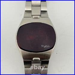 Pulsar P4 Big Time LED Digital Watch FOR PARTS OR REPAIR Japan RARE
