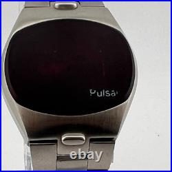Pulsar P4 Big Time LED Digital Watch FOR PARTS OR REPAIR Japan RARE