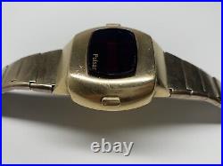 Pulsar p3 led watch as is for parts or repair no batteries no magnet
