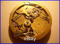 Quarter Repeater Chronograph, Pocket Watch Movement, 49 mm, To Repair or Parts