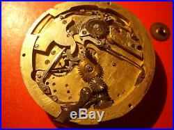 Quarter Repeater Chronograph Pocket Watch Movement Swiss To Repair or Parts