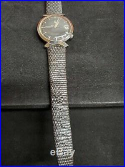 RARE BULOVA ACCUTRON 218D STAINLESS STEEL WATCH N9 No tested for part or Repair