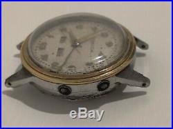 RARE MOVADO 1940's TRIPLE DATE AUTOMATIC BUMPER WATCH FOR PARTS OR REPAIR
