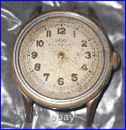 RARE Mido Multifort Superautomatic 0724 Vintage Men's Watch. For Repair/Parts
