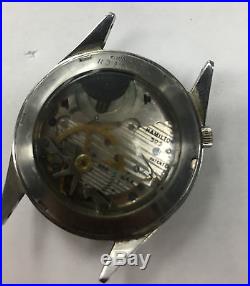 RARE VINTAGE Hamilton Electric 505 Movement Watch Clearview For Parts Or Repair