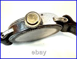 RARE Vintage 1930s Elgin Military Stainless Mechanical Watch FOR PARTS / REPAIR