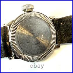 RARE Vintage 1930s Elgin Military Stainless Mechanical Watch FOR PARTS / REPAIR