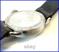 RARE Vintage 1930s Elgin Military Stainless Mechanical Watch FOR PARTS / REPAIR
