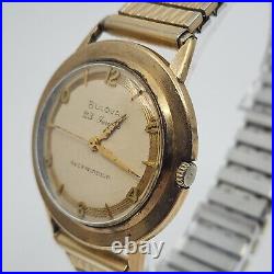 RARE Vintage Bulova 23j 6 Adjustments 10bpac 10k Rgp Case For Parts Repair RARE Vintage Bulova 23j 6 Adjustments 10bpac 10k Rgp Case For Parts Repair