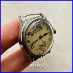 RARE WWII FIDES GENEVE Watch PARTS/REPAIR Military WW2 VTG Wrist Swiss OLD