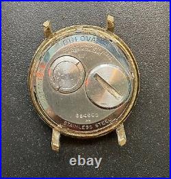 REAR Bulova 1974 Stainless Steel Accutron N4 Space view watch Parts or Repair