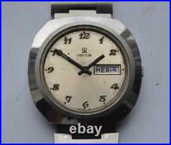 REVUE THOMMEN ref. S7723B MEN wristwatch S77/28 with bracelet for parts or repair