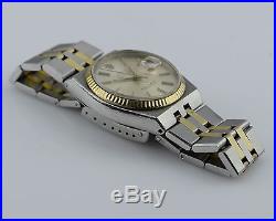 ROLEX 17013 OysterQuartz 18k Gold & SS Watch AS IS For Parts or Repair