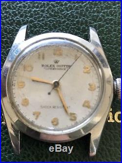 ROLEX OYSTER SPEEDKING 5056 30s Midsize 30mm Men Watch Rare! Parts or repair