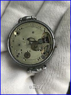 ROLEX TRENCH ANTIQUE WW1 Era 1915 Authentic! Parts Or Repair! Not Working! 30mm