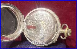 ROSSKOPF Paris 1900 Pocket Watch Man Woman Manual Winding Medal Gold From Repair