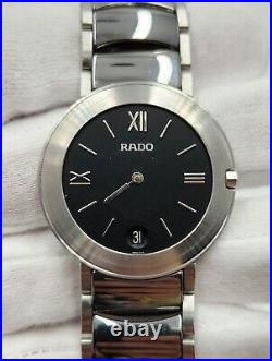 Rado Diastar Men's Silver Tone Quartz Watch FOR PARTS / REPAIR