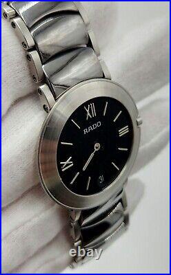 Rado Diastar Men's Silver Tone Quartz Watch FOR PARTS / REPAIR