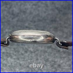 Rare 0.925 Silver Half Hunter Button Case Swiss Watch X Repair/parts From 1920