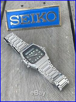 Rare 1981 Vintage JDM Seiko H357-5140 SilverWave Quartz LCD Parts/repair