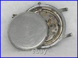 Rare 34mm Universal Geneve Stainless Military Wrist Watch Cal. 265 Parts, Repair