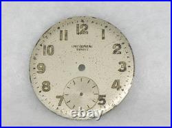 Rare 34mm Universal Geneve Stainless Military Wrist Watch Cal. 265 Parts, Repair