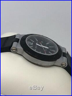 Rare Authentic BVLGARI Aluminum AL 38A Men's Swiss Luxury Watch For Parts/Repair