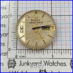 Rare Bulova Accquartz Quartz Watch Movement Repairs Parts Watchmaker 2242 USA