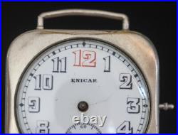 Rare Enicar Trench Watch 15 Jewels Racine Swiss Parts Repair Vintage