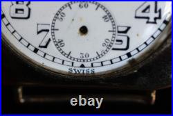 Rare Enicar Trench Watch 15 Jewels Racine Swiss Parts Repair Vintage