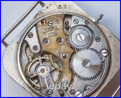 Rare Enicar Trench Watch 15 Jewels Racine Swiss Parts Repair Vintage