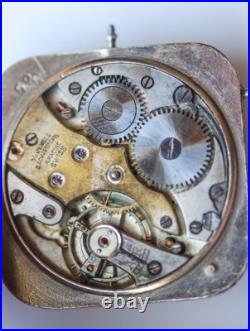 Rare Enicar Trench Watch 15 Jewels Racine Swiss Parts Repair Vintage