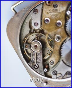 Rare Enicar Trench Watch 15 Jewels Racine Swiss Parts Repair Vintage