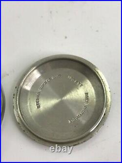 Rare Eterna Matic Kontiki Man's Watch Case Ref. Ftt 130 Diameter 36.80 To Repair