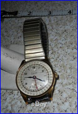 Rare Liban 17 Jewels Watch Brevet Swiss Triple Calendar Date For Parts or Repair