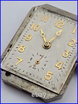 Rare Renown Vintage Mens Watch Movement For Repairs 21mm X 29mm