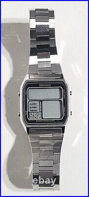 Rare Seiko Running Man D138-4000 Alarm Chronograph Stainless Watch Repair Parts