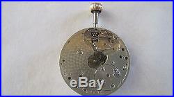 Rare Tiffany and Co, Patek Philippe Pocket Watch Movement for parts or repair