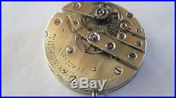 Rare Tiffany and Co, Patek Philippe Pocket Watch Movement for parts or repair