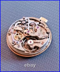 Rare Tissot Caliber 27ch Swiss Chronograph Watch Movement For Repair/parts