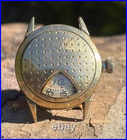Rare Vintage Elgin Jump Hour Golf Ball Watch 10K RGP For Parts or Repair