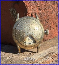 Rare Vintage Elgin Jump Hour Golf Ball Watch 10K RGP For Parts or Repair