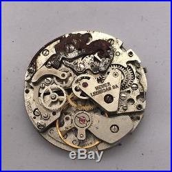Rare Vintage Heuer Chronograph Movement Ref 7733 For Parts Or Repair