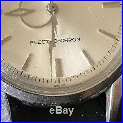 Rare Wittnauer Electro-Chron Men's SS Electronic For Parts Or Repair