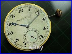 Rare Xfine IWC pocket watch movement 43 mm for project, parts or repair rare