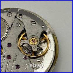 Record 6113 Watch Movement De Luxe Manual Wind Vintage Swiss Parts Repair 28.3mm