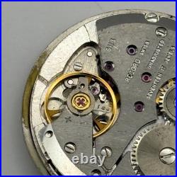 Record 6113 Watch Movement De Luxe Manual Wind Vintage Swiss Parts Repair 28.3mm