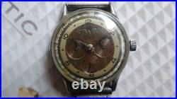 Record Datofix Triple Date Moonphase Watch AS IS for parts/repair