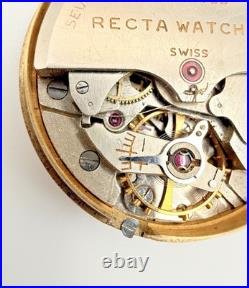Recta Bidynator 17J Automatic Watch Movement Dial Parts Repair Swiss